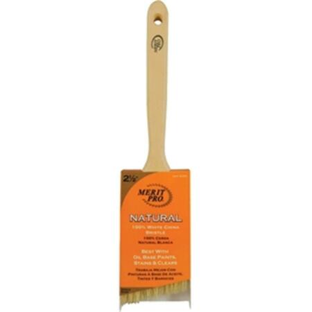 MERIT PRO 364 2.5 in. 100 Percent White Bristle Angle Sash Brush 652270003640